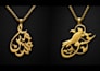 design luxury arabic calligraphy pendant